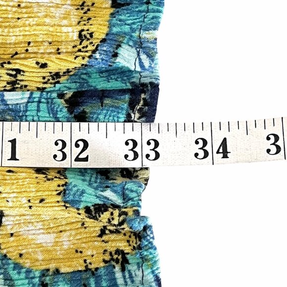 Summer Dress by Aakaa Size L Sunflower Print Sleeveless V-Neck Loose Flowy EUC - Picture 11 of 11